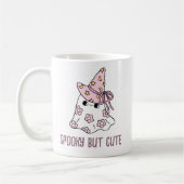 Retro Niedlich Girly Halloween Ghost-Tasse Kaffeetasse (Links)