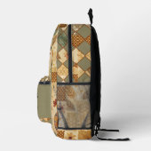 Retro Niedlich Lion Safari Art Pattern Bedruckter Rucksack (Rechts)