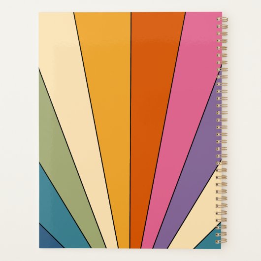 Retro Niedlich Personalisiert Rainbow French Bulld Planer (Rückseite)