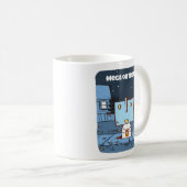 Retro Niedlich Robot Halloween-Tasse Kaffeetasse (VorderseiteRechts)