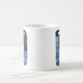 Retro Niedlich Robot Halloween-Tasse Kaffeetasse (Mittel)