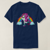 Retro Niedlich Roller Skaten Unicorn Skate Girly T-Shirt (Design vorne)