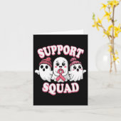 Retro Niedlich Skeleton Hand Boop Dog Funny Hallow Karte (Gelbe Blume)