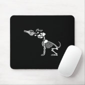 Retro Niedlich Skeleton Hand Boop Dog Funny Hallow Mousepad (Mit Mouse)