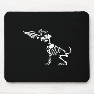 Retro Niedlich Skeleton Hand Boop Dog Funny Hallow Mousepad