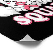 Retro Niedlich Skeleton Hand Boop Dog Funny Hallow Poster (Ecke)