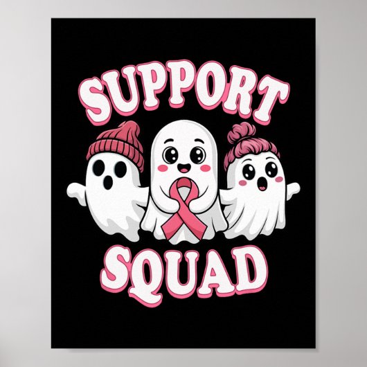 Retro Niedlich Skeleton Hand Boop Dog Funny Hallow Poster (Vorne)