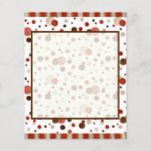 Retro Niedlich Sock Affe, Boy Baby Shower Ratschlä (Rückseite)