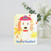 Retro Niedlich Spanisch Sie sind Pawfect Postkarte (Stehend Vorderseite)