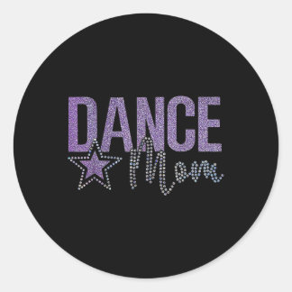 Retro Niedlich Sparkle Dance Mama Funny Mama Mutte Runder Aufkleber