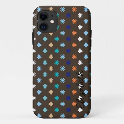 Retro Niedlich Star Modernes geometrisches Muster Case-Mate iPhone Hülle (Rückseite)