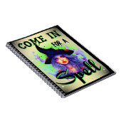 Retro Niedlich Witchy Halloween Notizblock (Rechte Seite)