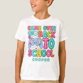 Retro niedlich zurück an Gamer Jungs T - Shirt (Vorderseite)