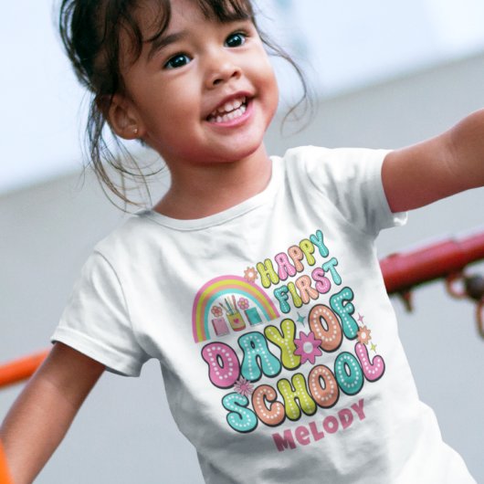 Retro niedlich zurück zur Schule T - Shirt