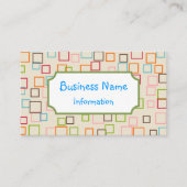 Retro Niedliche Bildung Tutor-Visitenkarten Visitenkarte (Vorderseite)