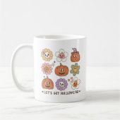 Retro Niedliche Halloween-Blume Kaffeetasse (Links)