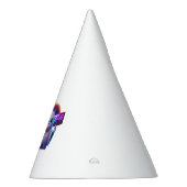 Retro Niedliche Halloween-Ghost-Artwork - Neon Partyhütchen (Rechts)