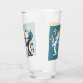 Retro Niedliche Kätzchen Mitte Jahrhundert Katzenj Glas (Rechts)