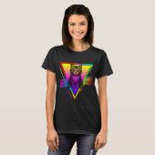 Retro Niedliche Katze T-Shirt (Vorne ganz)
