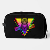 Retro Niedliche Katze Waschbeutel (Vorderseite)