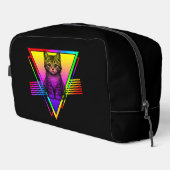Retro Niedliche Katze Waschbeutel (Rechte Ecke)