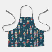 Retro Niedliche Roboter Schürze (Vorderseite)
