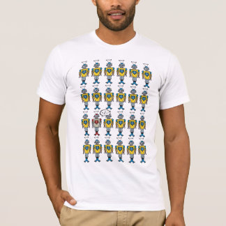Retro Niedlicher lustiger Spielzeugspielzeug-Carto T-Shirt