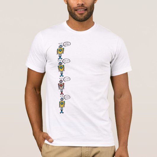 Retro Niedlicher lustiger Spielzeugspielzeug-Carto T-Shirt (Vorderseite)