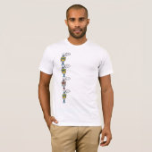 Retro Niedlicher lustiger Spielzeugspielzeug-Carto T-Shirt (Vorne ganz)