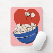 Retro Niedlicher Spaß, Bowl of Popcorn für die Fil Mousepad (Mit Mouse)