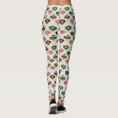 Retro Niedlicher Weihnachtsbaum Leggings (Rückseite)