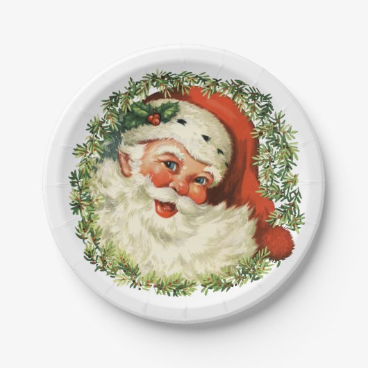 Retro niedliches Chubby Pappteller (Vorderseite)