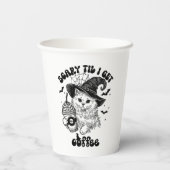 Retro-Niedliches Halloween-Caffee Pappbecher (Rückseite)