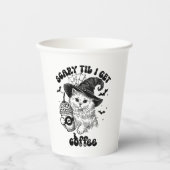 Retro-Niedliches Halloween-Caffee Pappbecher (Vorderseite)