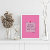 Retro Niedliches trendiges Zitat-Poster für Wall A Poster