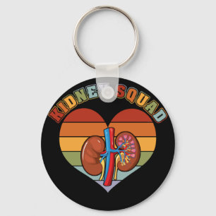 Retro Niere Squad Team Nephrologie Nurse Dialyse Schlüsselanhänger