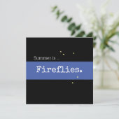 Retro Night Sky Blue Summer is Firefrefly Stripe (Stehend Vorderseite)