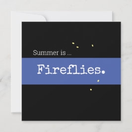 Retro Night Sky Blue Summer is Firefrefly Stripe