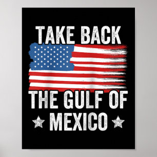 Retro Nimm die mexikanische Flagge zurück G Poster