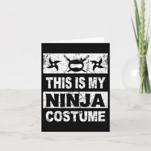 Retro Ninja Kostüm Halloween für junge Kinder Männ Karte