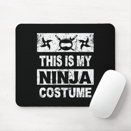 Retro Ninja Kostüm Halloween für junge Kinder Männ Mousepad (Mit Mouse)