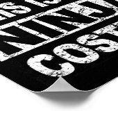 Retro Ninja Kostüm Halloween für junge Kinder Männ Poster (Ecke)