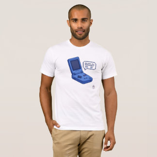 Retro Nintendo Game Boy Advance SP Blau Pixel Art  T-Shirt
