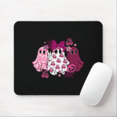 Retro Nk Leopard Pumpkin Ghost Halloween Women Gir Mousepad (Mit Mouse)