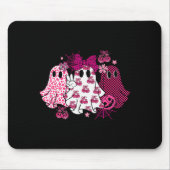 Retro Nk Leopard Pumpkin Ghost Halloween Women Gir Mousepad (Vorne)