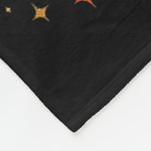 Retro No Faux King Way Funny Retro Sunflower Crown Fleecedecke (Ecke)