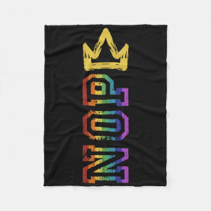 Retro No Kings Nope Protest Signatur-Shirt für Män Fleecedecke