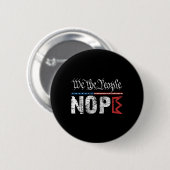 Retro No Kings Nope Protest Zeichen 4. Juli Shirt Button (Vorne & Hinten)