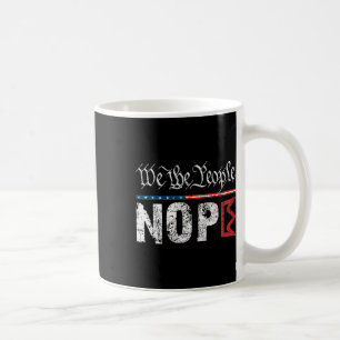 Retro No Kings Nope Protest Zeichen 4. Juli Shirt Kaffeetasse
