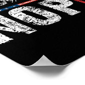 Retro No Kings Nope Protest Zeichen 4. Juli Shirt Poster (Ecke)